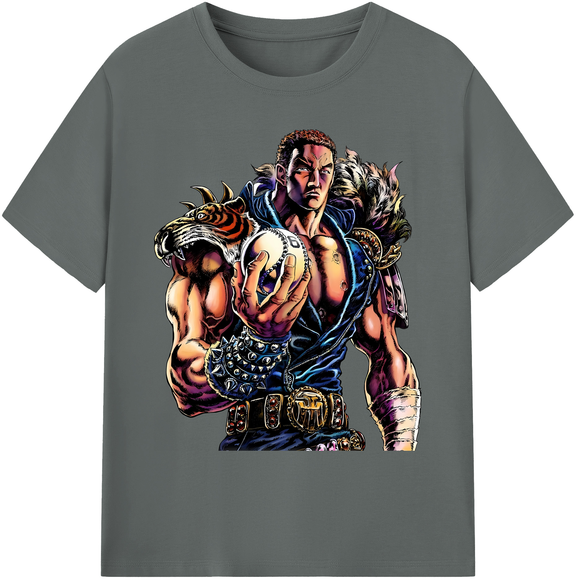 （画像用） 北斗の拳 Fist of the North Star 綿100％ メンズ半袖Tシャツ｜肌触りやわらか＆通気性